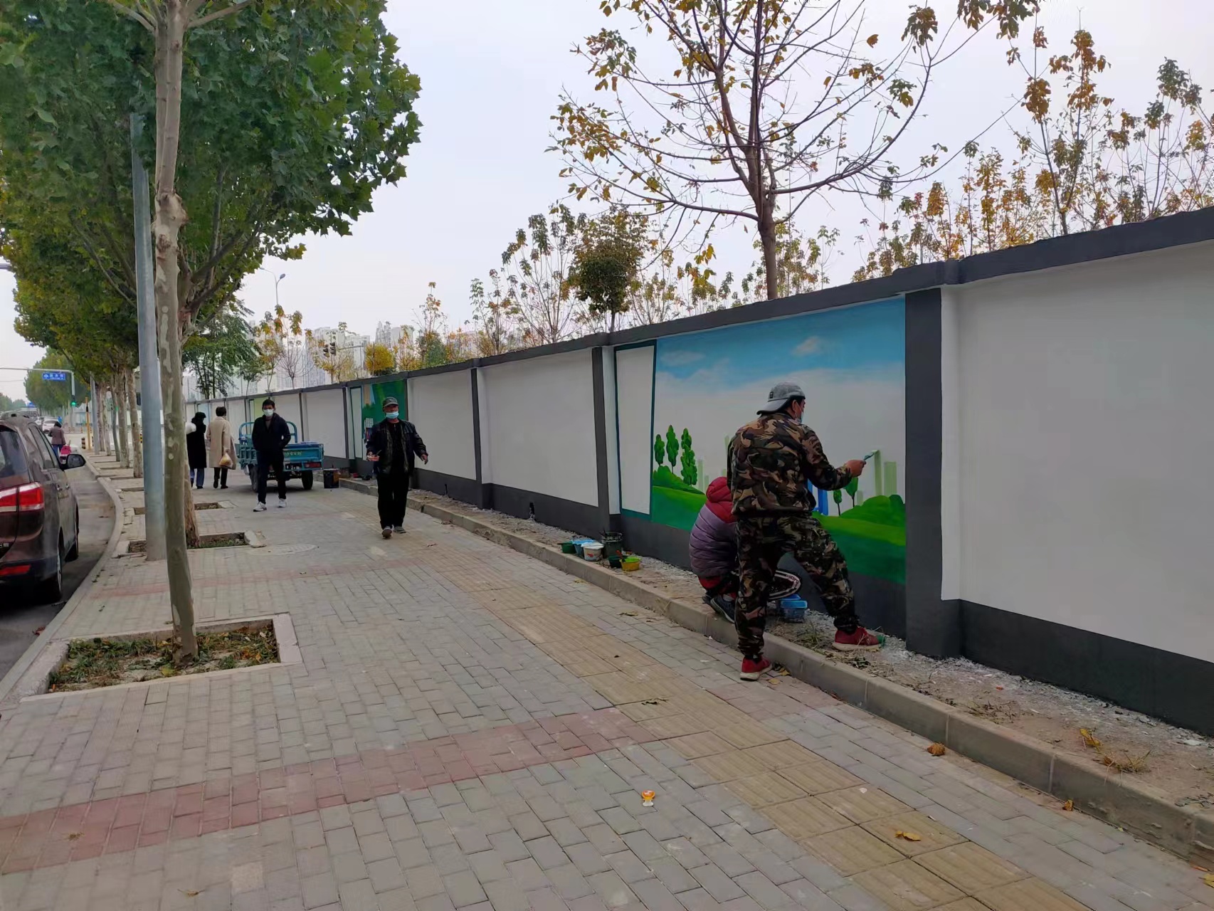 <b>政府宣传文化墙标语彩绘</b>